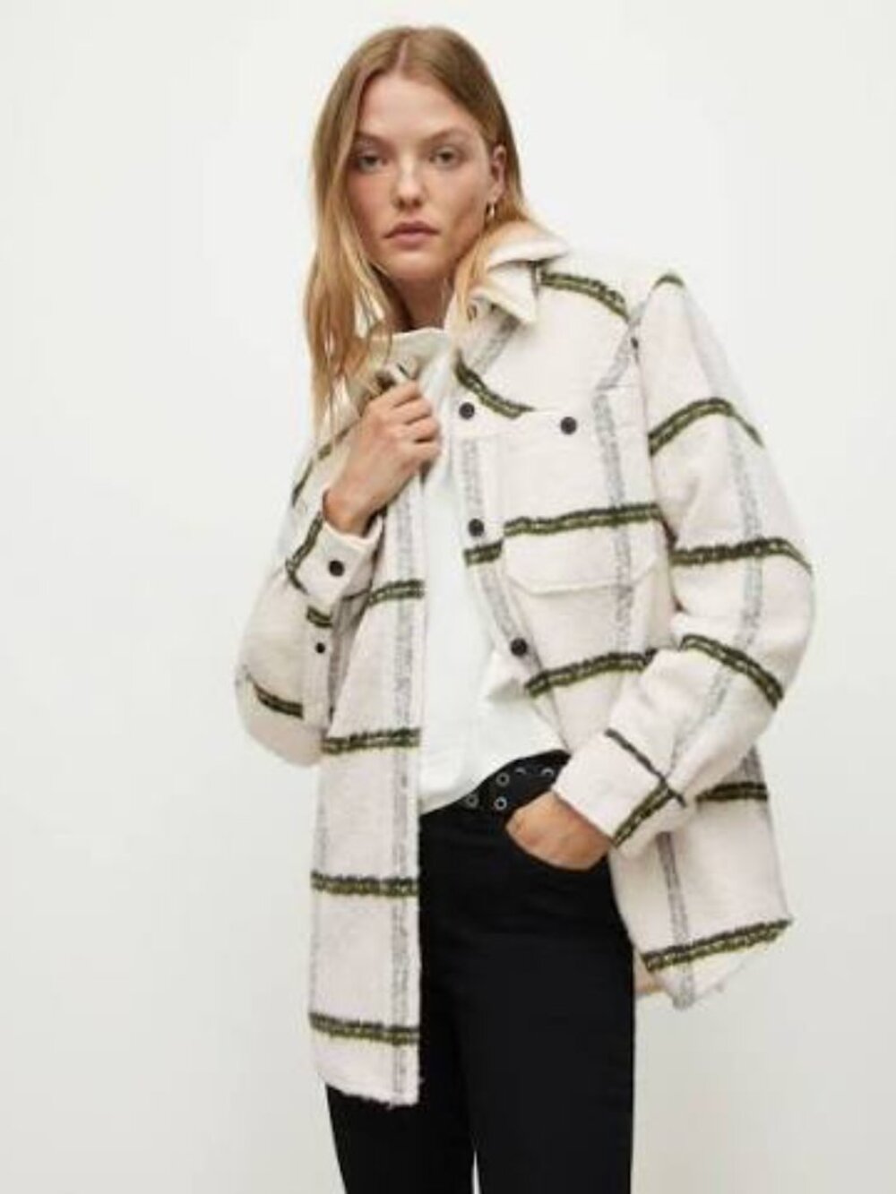 All Saints Monica Woven Shirt Sz 4 - Picture 1 of 7